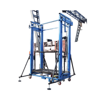 Plateforme élévatrice murale hydraulique compacte LIAOSHUO pour entrepôt domestique, monte-charge à double guide, prix économique, treuil de construction
