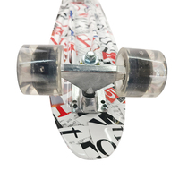 Offre Spéciale skateboard rétro en plastique de 22 pouces nouveau modèle de poisson avec matériaux en aluminium PU sélection de couleurs pour adultes