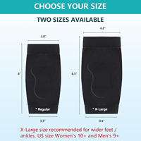 Protège-talon pour tendon d'Achille, chaussettes à compression rembourrées, chaussettes en gel pour le talon pour la bosse de Haglunds, la bursite, la tendinite et la sensibilité