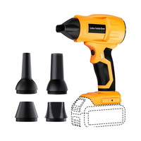 Souffleur à feuilles sans fil compatible avec la batterie Dewalt 20V Max, souffleur turbo jet 350W 96000RPM 90 MPH réglable