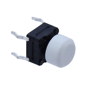 IP67 sakelar silikon tahan air 6x6x8H, sakelar sentuh dengan penutup silikon, 4 Pin DIP tombol tekan vertikal, 6x6 tombol tekan - Product Image 4