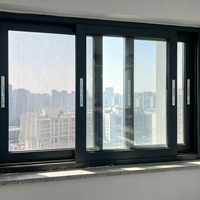 Fenêtre coulissante en aluminium insonorisée HUACAI Source Factory pour la rénovation des balcons d'appartements résidentiels
