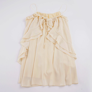 Sweet Cute Girls Chiffon <b>Spaghetti</b> <b>Strap</b> Dress Vacation Resort Beach Summer Dress - Product Image 2