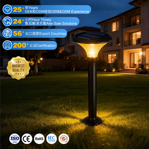 Lampe solaire de jardin d'extérieur LED étanche 5W 400mm pour villa, cour et aménagement paysager – Allemagne du Sud - Product Image 1