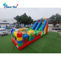 Château gonflable combiné avec toboggan et trampoline, prix d'usine, thème personnalisé, château gonflable pour la location