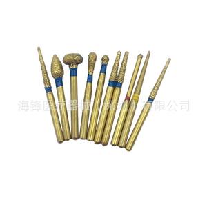 Jeu de fraises diamantées Hai Feng pour dentisterie, tige de 1/8 po, tête de meulage haute vitesse pour préparation dentaire - Product Image 4