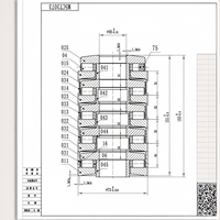 Roulement à rouleaux cylindriques à double butée CONNEL M5CT3073 Précision P6 30x73mm
