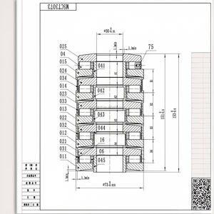 Roulement à rouleaux cylindriques à double butée CONNEL M5CT3073 Précision P6 30x73mm - Product Image 6