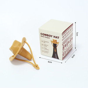 Tapón de Botella de Silicona de Grado Alimenticio con Forma de Sombrero de Vaquero, Tapón de <span class=keywords><strong>Vino</strong></span> con Logotipo Personalizado, <span class=keywords><strong>Accesorios</strong></span> de Bar Duraderos - Product Image 5