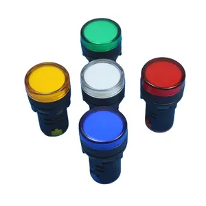 AD16-22DS 16mm 22mm segnale di plastica rosso verde giallo blu 220V piccola luce Led singola Ip67 12V 240V spia