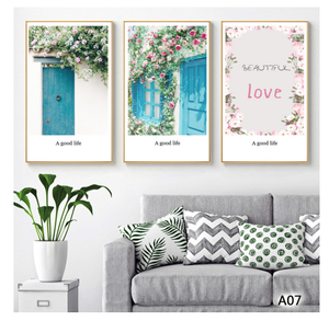Custom Modern 3-Panel <strong>Couple</strong> Wall Art Canvas Tropical Leaves Paintings Hotel Project Decoration <strong>Artworks</strong> Paint Numbers Product - Product Image 5
