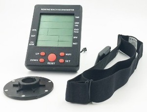 Console d'équipement de fitness multifonctionnelle pour machine à ramer et vélo d'appartement, avec écran LCD sans fil, <span class=keywords><strong>compteur</strong></span> de calories et fonctionnement sur piles AA - Product Image 4