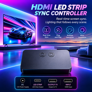 Kit d'éclairage arrière <span class=keywords><strong>Ambilight</strong></span> pour téléviseur, boîte de synchronisation, bande LED, synchronisation intelligente des couleurs, contrôle par application RGBIC pour home cinéma, console de jeu - Product Image 6