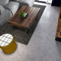 Carreaux de sol en porcelaine 800x800 effet marbre, couleur unie, antidérapants, finition émaillée, style minimaliste moderne pour salon