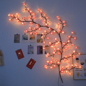 New Cross-border PVC LED Light <strong>Strings</strong> Cherry Blossom-themed <strong>Garden</strong> Decorative Accent Lights Bendable Mood Lighting - Product Image 1