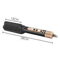 Brosse lissante pour cheveux 110V 220V Fer à lisser en céramique professionnel Boucleur électrique sans fil Barbe infrarouge Multifonction Peigne plat