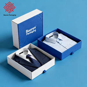 Baoren กล่องใส่เสื้อสำหรับผู้ชายเสื้อยืดใส่เสื้อผ้าสำหรับผู้ชายแบบกล่องใส่ของหรูหราแบรนด์ธุรกิจขนาดเล็ก - Product Image 6