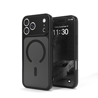 Funda Magnética con Carga Inalámbrica para iPhone 17 18 Pro Max, Marco Metálico para Cámara, Acabado Mate, Antigolpes