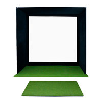 Boîtier de simulateur de golf intérieur Konday Tente de simulateur de golf à fermeture velcro solide pour les aides à l'entraînement de golf