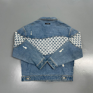 2025 Mới Thời Trang Denim Áo Khoác Người Đàn Ông Của Hình Vuông Cổ Điển Denim Áo Khoác 100% Cotton Ban Đầu Thiết Kế Sang Trọng Nút Áo Khoác Denim - Product Image 2