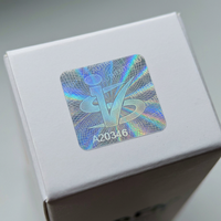 Adesivos Holográficos Transparentes Personalizados com Número de Série e Impressão ISO para Cartões de Identificação e Logotipos de Instalações - Crie Seu Próprio Adesivo Holográfico Transparente