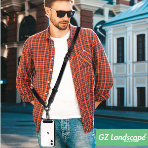 Dragonne épaisse 2 en 1 pour téléphone portable bandoulière réglable pour téléphone portable sangle de cou en cuir - Product Image 6