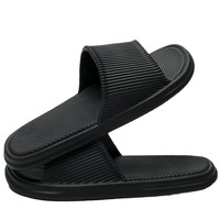 Sandalias Unisex de EVA con Rayas, Antideslizantes, Plataforma Gruesa, Secado Rápido, para Ducha, Baño, Hogar, Hotel, Uso Diario en Interiores y Exteriores