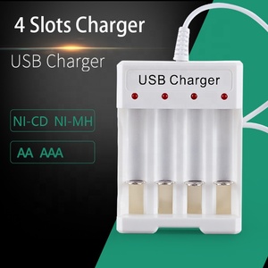 Bmax Brand Custom 4-Slot USB caricabatterie 5W potenza nichel metallo idruro <span class=keywords><strong>1.2V</strong></span> NiMH NiCD DC per batterie AA - Product Image 3