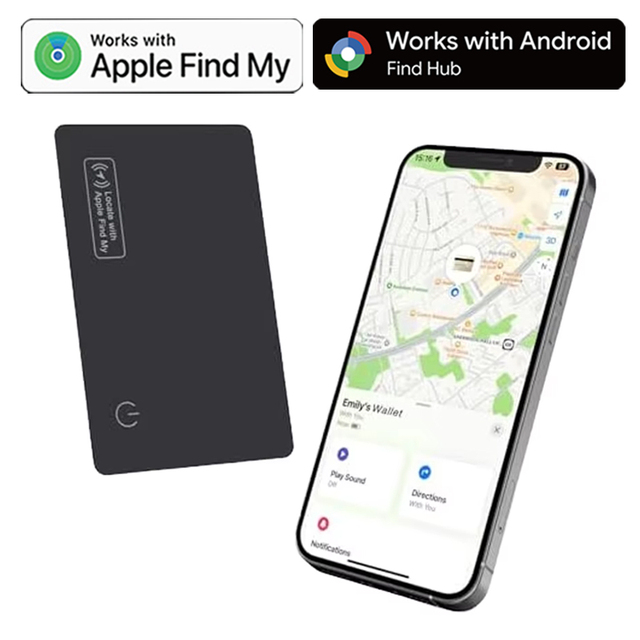 Hot Selling MFI Certified Waterproof Ultra-Thin for GPS Locator IOS Android Google Find My Card Wallet Tracker Plastic