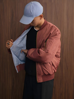 Blouson Bomber Matelassé Imperméable Personnalisé ODM Automne 2026 avec Fermeture Éclair, Coupe-Vent Streetwear, Logo Frontal, Vêtement Décontracté d'Extérieur