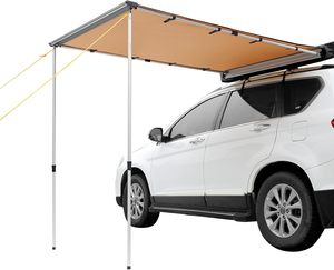 Auvent de véhicule 6,6x8,2 pieds, pare-soleil rétractable pour barre de <span class=keywords><strong>toit</strong></span>, protection UV50+ PU3000mm, auvent latéral de voiture résistant aux intempéries pour SUV - Product Image 1