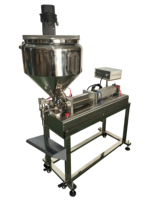 Machine de remplissage de graisse visqueuse chauffée avec mélangeur et support de table (graisse visqueuse, beurre, fromage, sauce, gel)