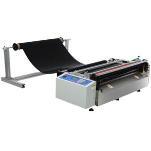 Machine de découpe transversale industrielle automatique de 600 mm de largeur pour rouleaux et feuilles de PU, PVC, plastique, autocollant, papier, tissu et film - Product Image 1
