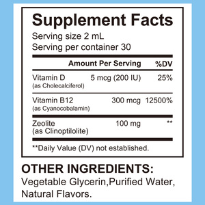 Gouttes liquides détoxifiantes au clinoptilolite et zéolite pour enfants, marque privée OEM, nettoyage corporel quotidien, soutien <span class=keywords><strong>de</strong></span> la parole, supplément vitaminique pour enfants - Product Image 2