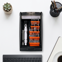 JAKEMY – Kit d'outils de précision en acier au chrome-vanadium durable avec embouts, étui portable en plastique à couvercle rabattable, OEM/ODM