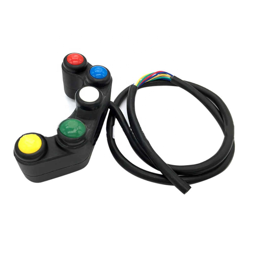 Универсальный 5-кнопка массив велосипеда мотоцикла Руль в сборе рулевой переключатель трехколесный велосипед из алюминиевого сплава, гамак