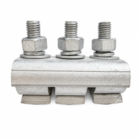 RUIPENG C22-95 IET Serre-câble en alliage d'aluminium à trois boulons à rainures parallèles IP20 16-120mm pour connexion de câbles et raccordement électrique