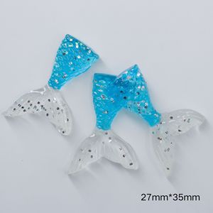 Trong suốt Sequins DIY kem keo nhựa Phụ kiện mô phỏng Đuôi Cá Nàng Tiên Cá Điện thoại di động Trường hợp tủ lạnh Sticker - Product Image 4