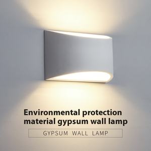 Mur de personnalité nordique simple créatif LED Surface de plâtre montée en aluminium pour hôtel salon étude chambre chevet - Product Image 2