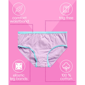 Biancheria intima ambrata per bambina confezione da 14 slip in cotone 100% pantaloni da allenamento - Product Image 4