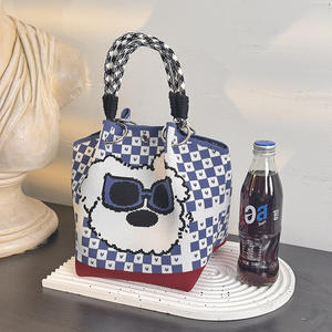 Nuevo Diseño <span class=keywords><strong>de</strong></span> Alta Calidad, Bolso <span class=keywords><strong>de</strong></span> Mano Personalizado, Bolso Tipo Cubo, Bolso Tote, Bolso <span class=keywords><strong>de</strong></span> Hombro, Tejido, Portátil, Mediano, <span class=keywords><strong>de</strong></span> Poliéster - Product Image 4