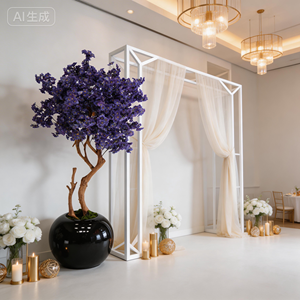 New High-end Plastic <strong>Artificial</strong> Cherry Blossom <strong>Tree</strong> 210CM Large <strong>Indoor</strong> Blue for Home School Party Wedding Shop Decoration - Product Image 5