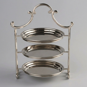 Stainless Steel 3 Tier <b>Cake</b> <b>Stand</b> Round Reusable Serving Tray Set for Cupcakes Chocolates <b>Cake</b> Indian Manufacturer Bulk supply - Product Image 1