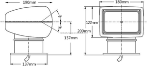 Nuovo Design Faro Marino a Forma di Delfino di Alta Qualità 12V 100W con Telecomando - Product Image 3