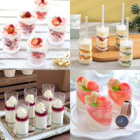 Contenants transparents en plastique de qualité alimentaire pour gâteaux avec couvercles, tubes à gâteaux pour la pâtisserie, décorations de mariage et de fête