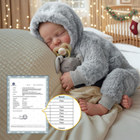 Poupée réaliste Bébé Reborn garçon endormi Babeside Noah 20 pouces, entièrement en vinyle, prête à être expédiée depuis notre entrepôt aux États-Unis – Cadeau