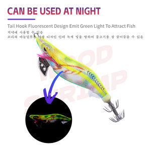 Señuelo de Pesca <span class=keywords><strong>Yozuri</strong></span> Molde 2.5# 3.0# 3.5# EGI Jibionera de Madera Tipo Camarón Cebo Artificial para Sepia - Product Image 5