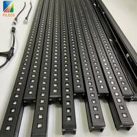 Barra de píxeles LED SPI RGB de 12 voltios, luces de haz de iluminación de escenario Digital IP67, cuerpo de hierro que se puede conectar con el software MADRIXS para uso en hoteles