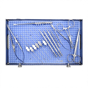 Juego de 17 Instrumentos Quirúrgicos para Conductos Lacrimales, Kit de Sondas y Jeringas, Herramientas Oftálmicas de Acero Inoxidable Reutilizables - Product Image 2