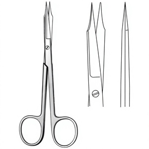 Tijeras Quirúrgicas Goldman Fox de 13 cm / 5-1/8 Pulgadas, Afiladas, Rectas, de Acero Inoxidable de Precisión, Instrumento Médico - Product Image 1